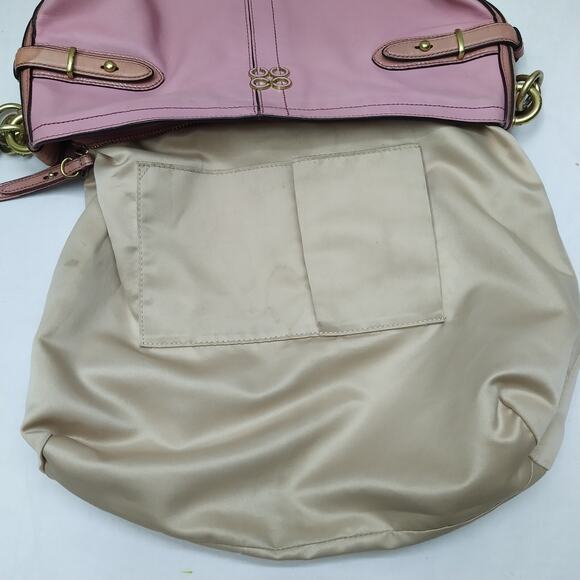 Coach Pink Leather Zipper Closure Hobo Shoulder Bag - Picture 11 of 15